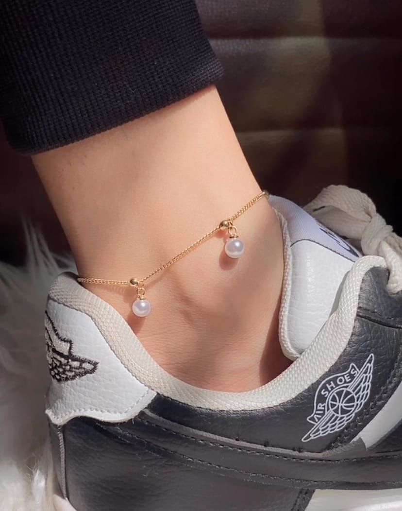 Pearl Anklet Stainless Steel
