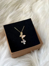 Golden Double Butterfly necklace - Crazy Women