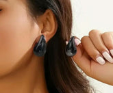 earrings for girls | Black Water Drop Design Earring - Crazy Women