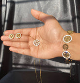 Golden Tory Complete Set – Necklace, Bracelet & Earrings - Crazy Women