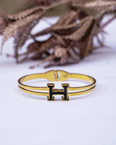 Stainless steel H Bracelet- 3243558 - Crazy Women