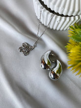 earrings for girls | Luxurious Silver Stainless Steel Set - Crazy Women