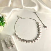 Laxirious Style Light Pink drop stone Set - Crazy Women