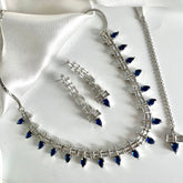 Luxurious Style Light Blue drop stone Set - Crazy Women