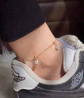 Pearl Anklet Stainless Steel - Crazy Women