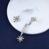 earrings for girls | Crystal star Snowflake Ear cuff - Crazy Women