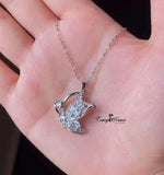 Wings Design Silver Necklace – Elegant Necklaces for Girls & Women - Crazy Women