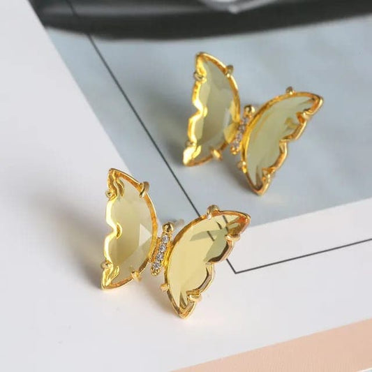 Butterfly Colorful Studs in Small Size - Vibrant Jewelry for Girls