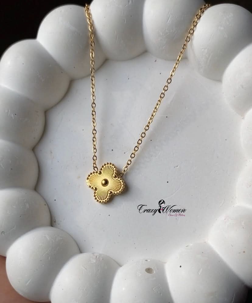 Golden Stainless Steel Necklace – Necklaces for Girls & Women - Crazy Women