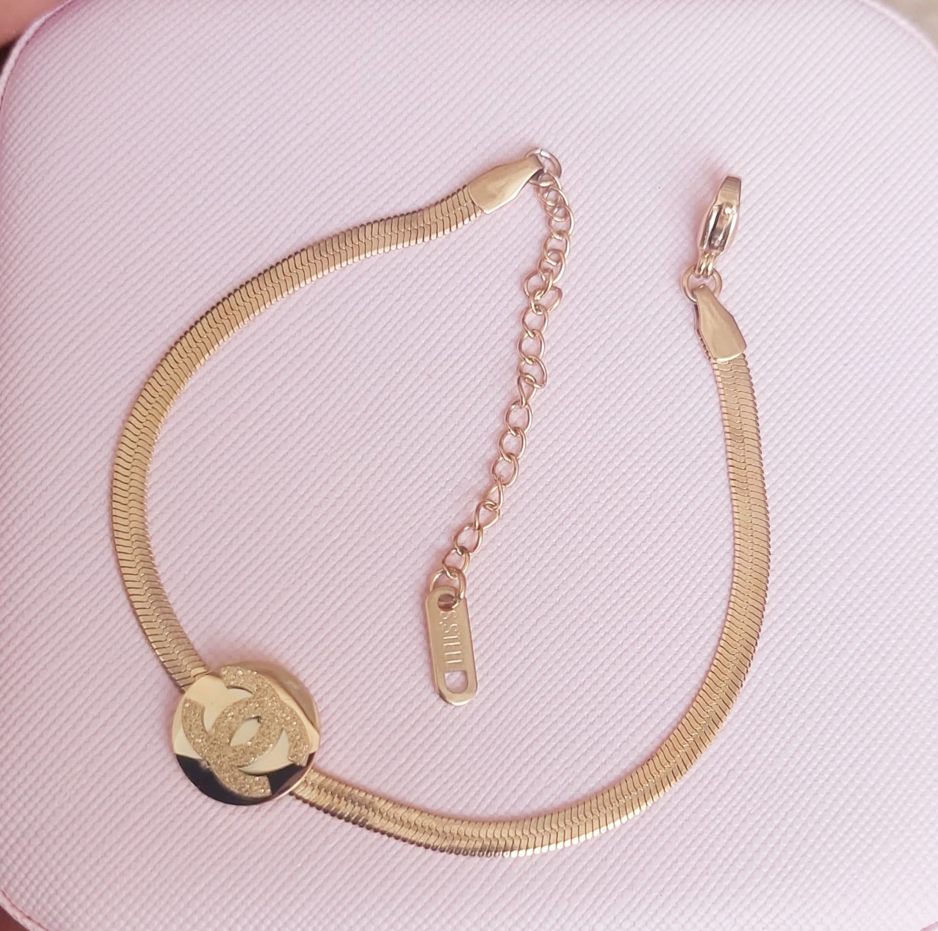 CC Bracelet with Snake Bone Chain - Crazy Women