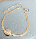CC Bracelet with Snake Bone Chain - Crazy Women