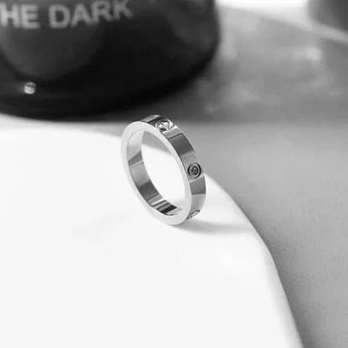 artificial ring for girls | artificial rings Cartier Silver Single Stone Ring - Crazy Women