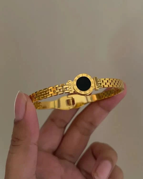 Golden  Love Bangle - Crazy Women