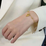 Gold Plated Heart shape bracelet - Crazy Women