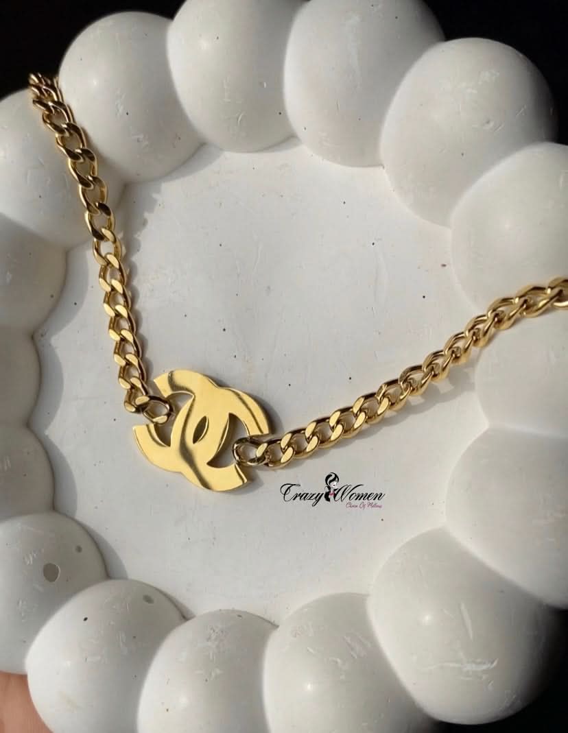 Titanium Chanel Chain Necklace – Luxury Necklaces for Women - Crazy Women
