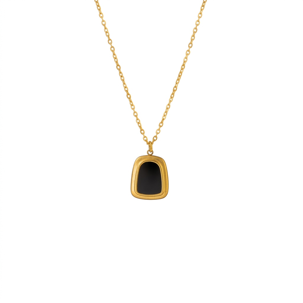 Black Onyx Pendant Necklace