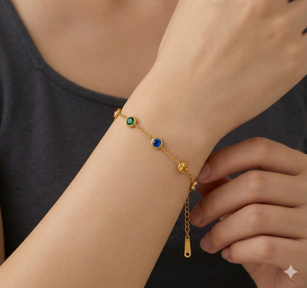 Multicolor Gemstone Bracelet