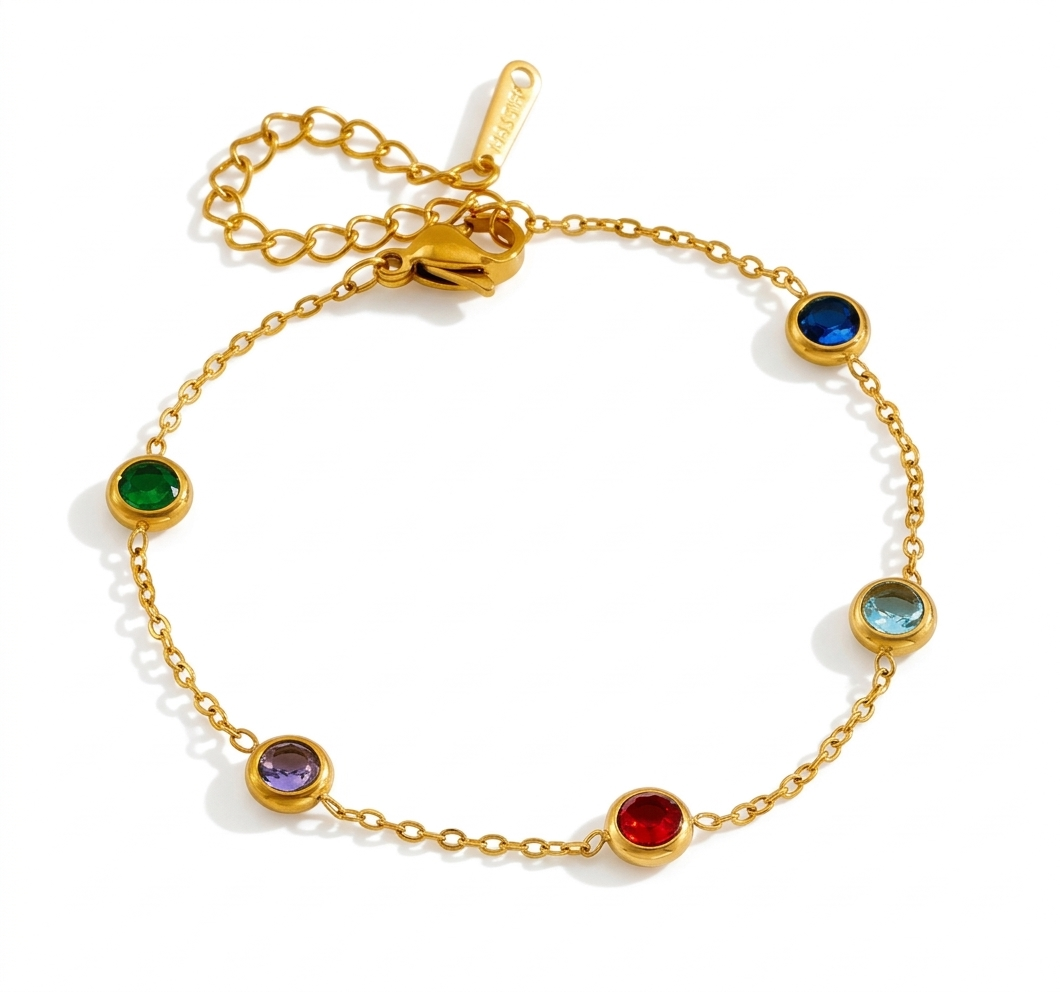 Multicolor Gemstone Bracelet