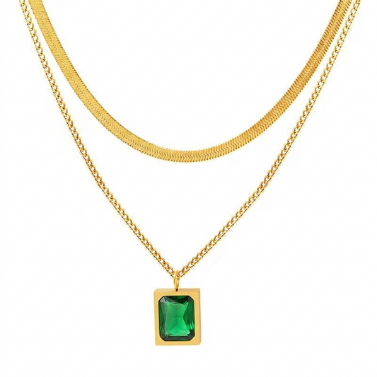Emerald Green Zircon Pendant