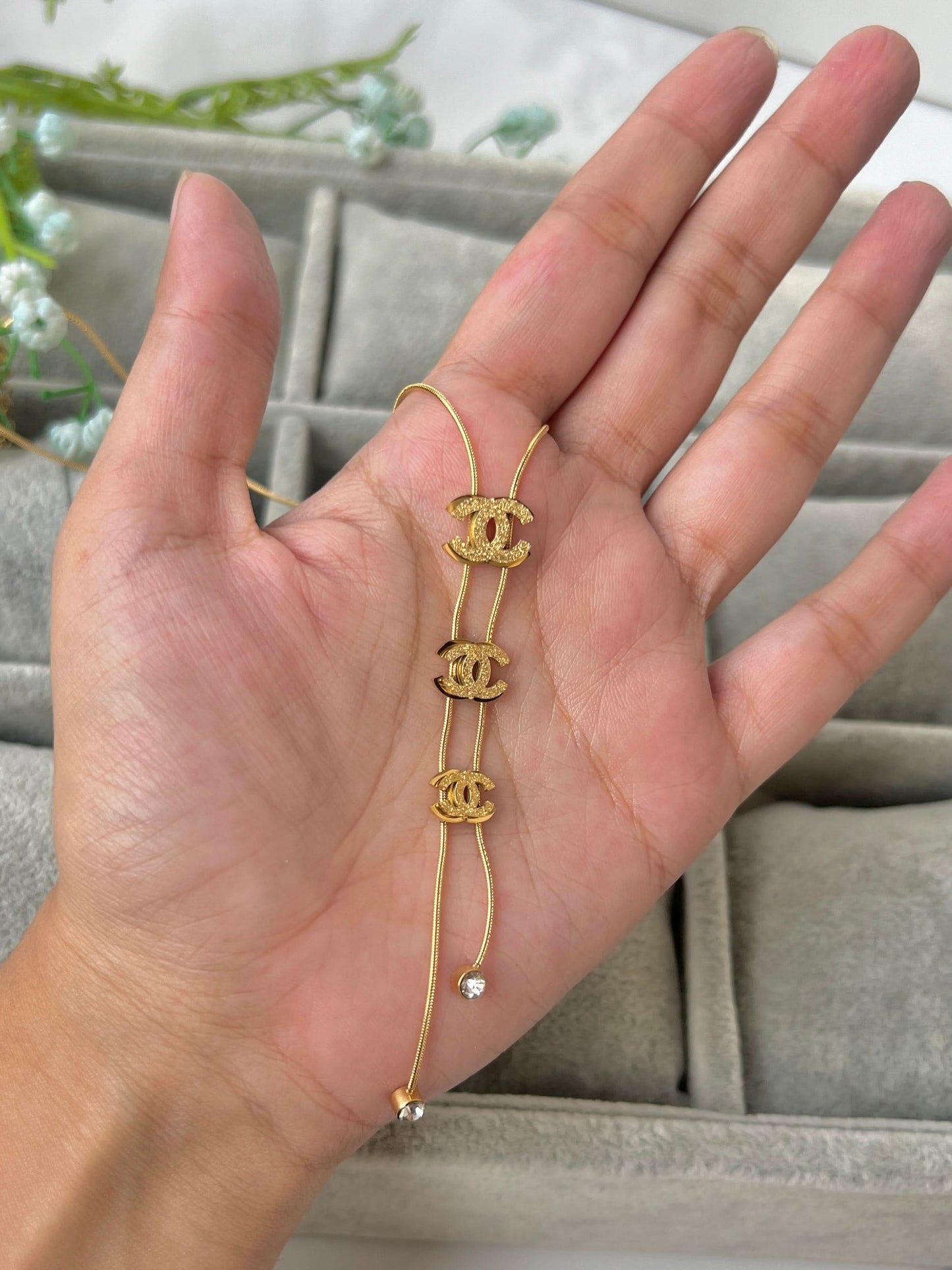 Golden 3 CC Necklace