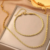 Milas Set – Elegant Necklace & Bracelet Combo - Crazy Women