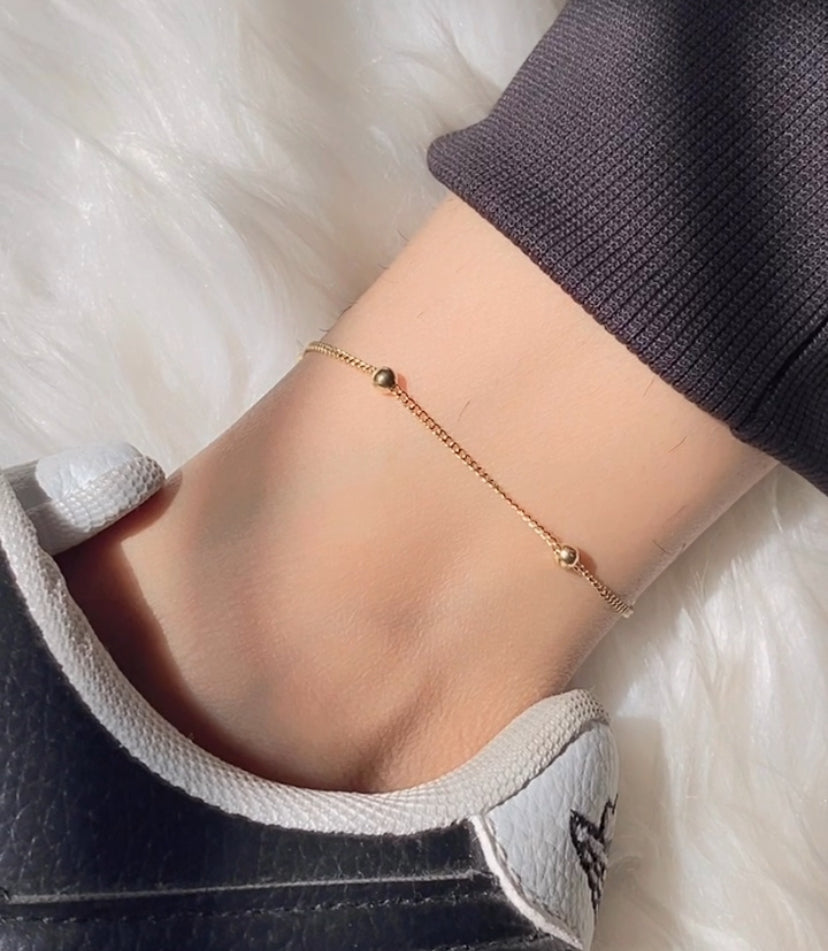 Dot Anklets for Women Gold-Plated