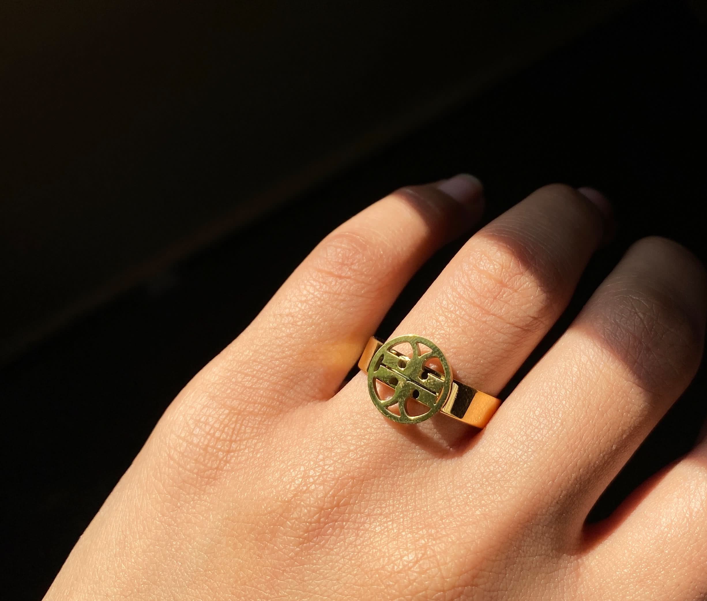 Tory Emblem Ring – Simple & Elegant Tory Logo Design - Crazy Women