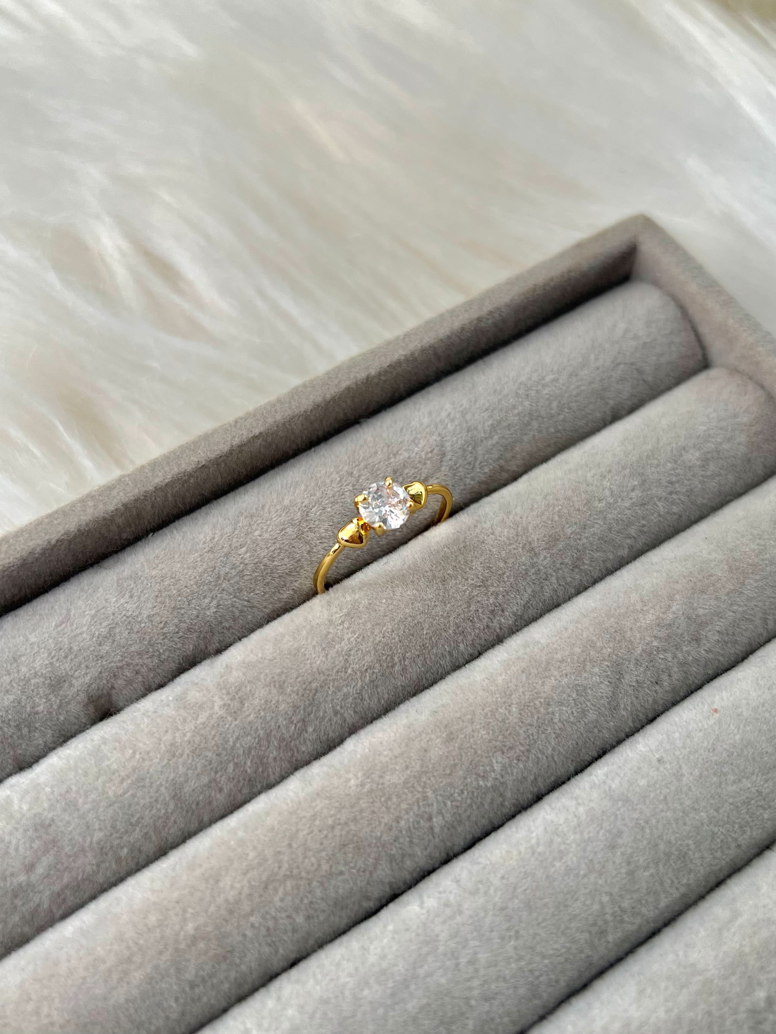 artificial rings for girls |  artificial rings | Stone with two-sided heart-shaped Ring - Crazy Women