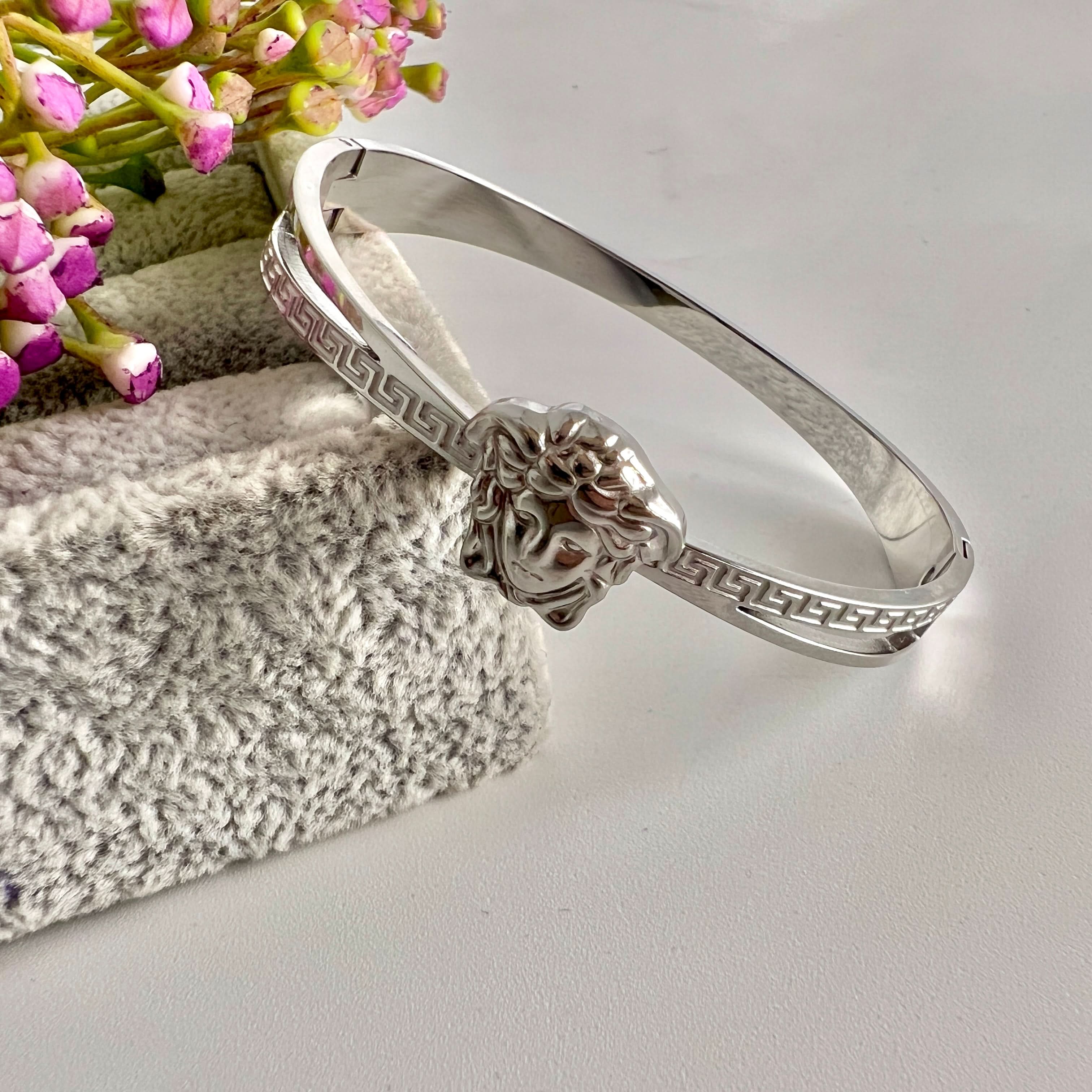 Silver Fancy Ver Bangle    | Jewelry Store | Jewelry Shop - Crazy Women