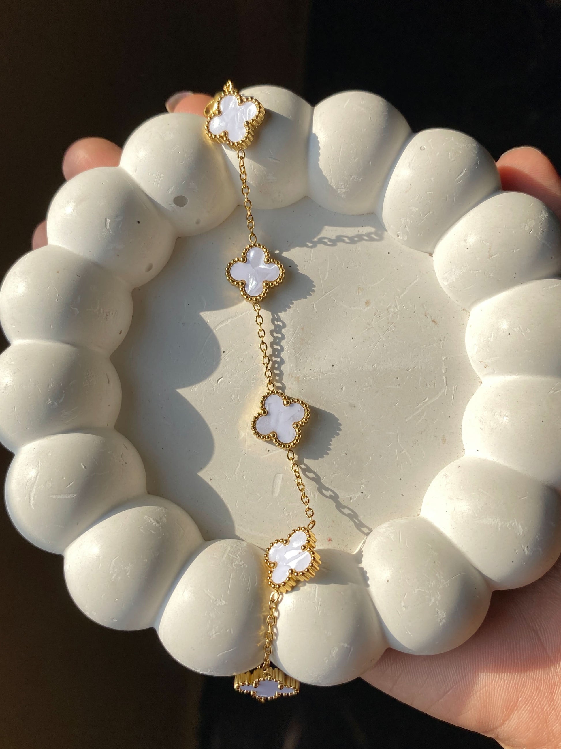 White Van Cleef Bracelet – Elegant & Timeless Luxury Bracelet for Women