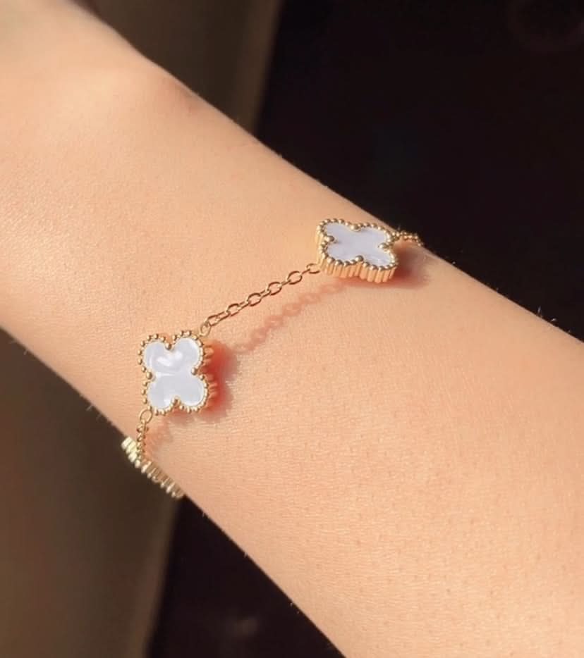 White Van Cleef Bracelet – Elegant & Timeless Luxury Bracelet for Women