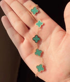 Green Van Cleef Gold Bracelet – Elegant & Luxurious Bracelet for Women - Crazy Women