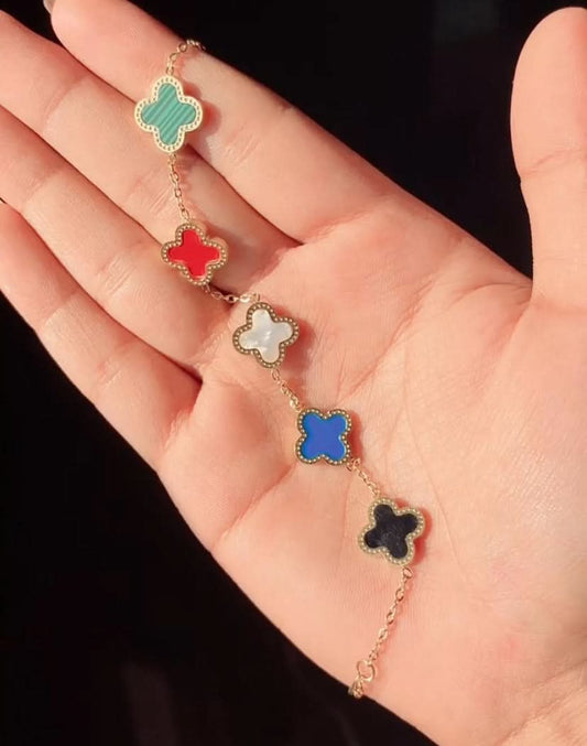 Multi-Color Van Cleef Bracelet – Vibrant & Elegant Luxury Bracelet for Women