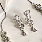 AD Necklace Set Zircon White - Crazy Women