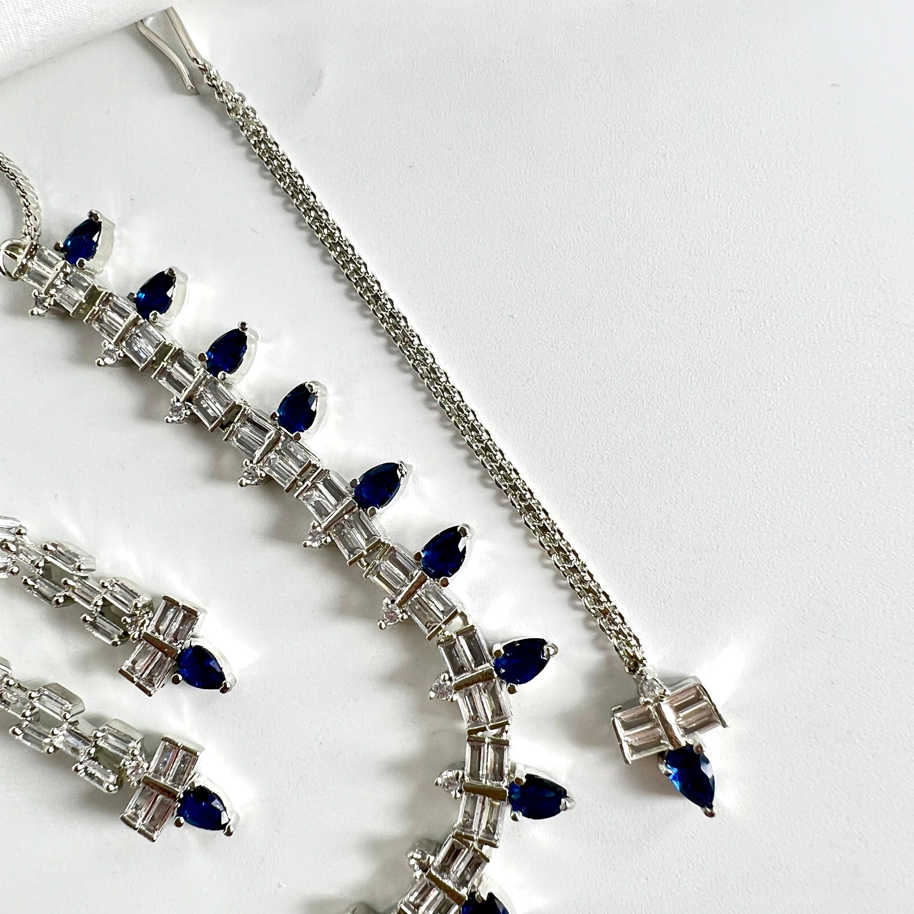 Luxurious Style Light Blue drop stone  Set - Crazy Women