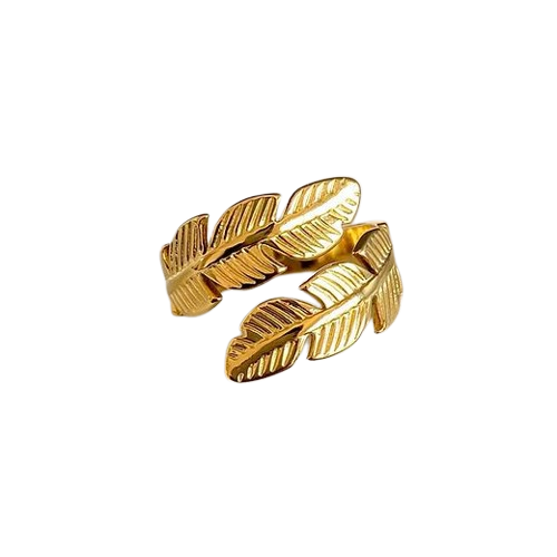 Double Leaf Wrap Ring
