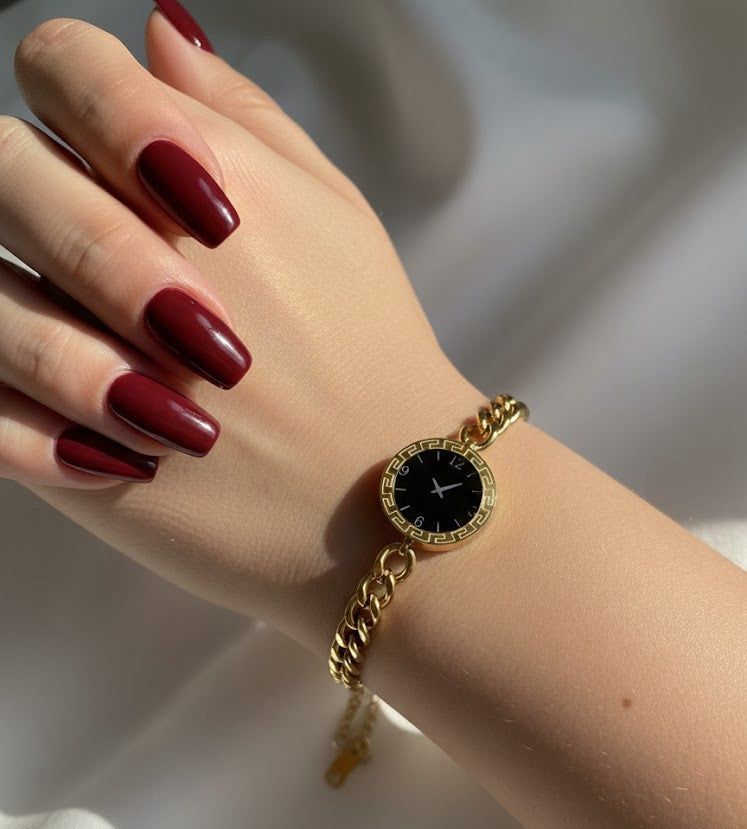 Gold Chain Bracelet Watch for Women