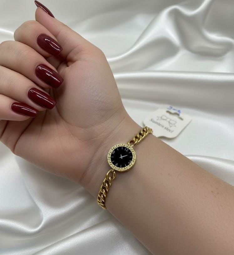 Gold Chain Bracelet Watch for Women