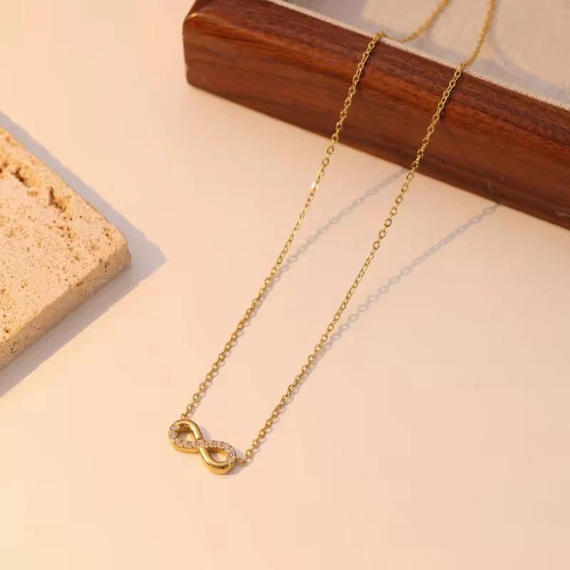 Gold Infinity Symbol Necklace