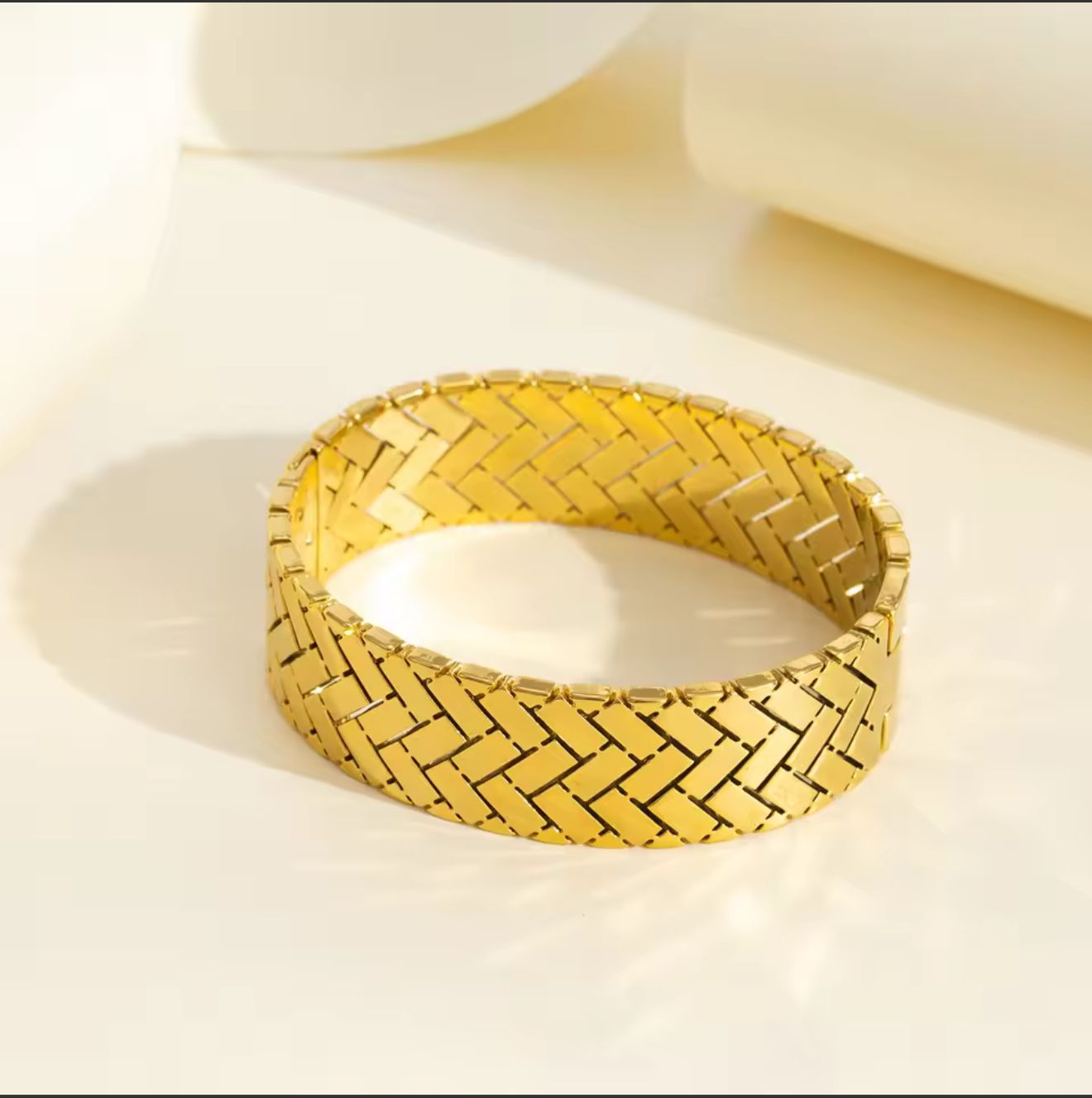Herringbone Weave Bangle