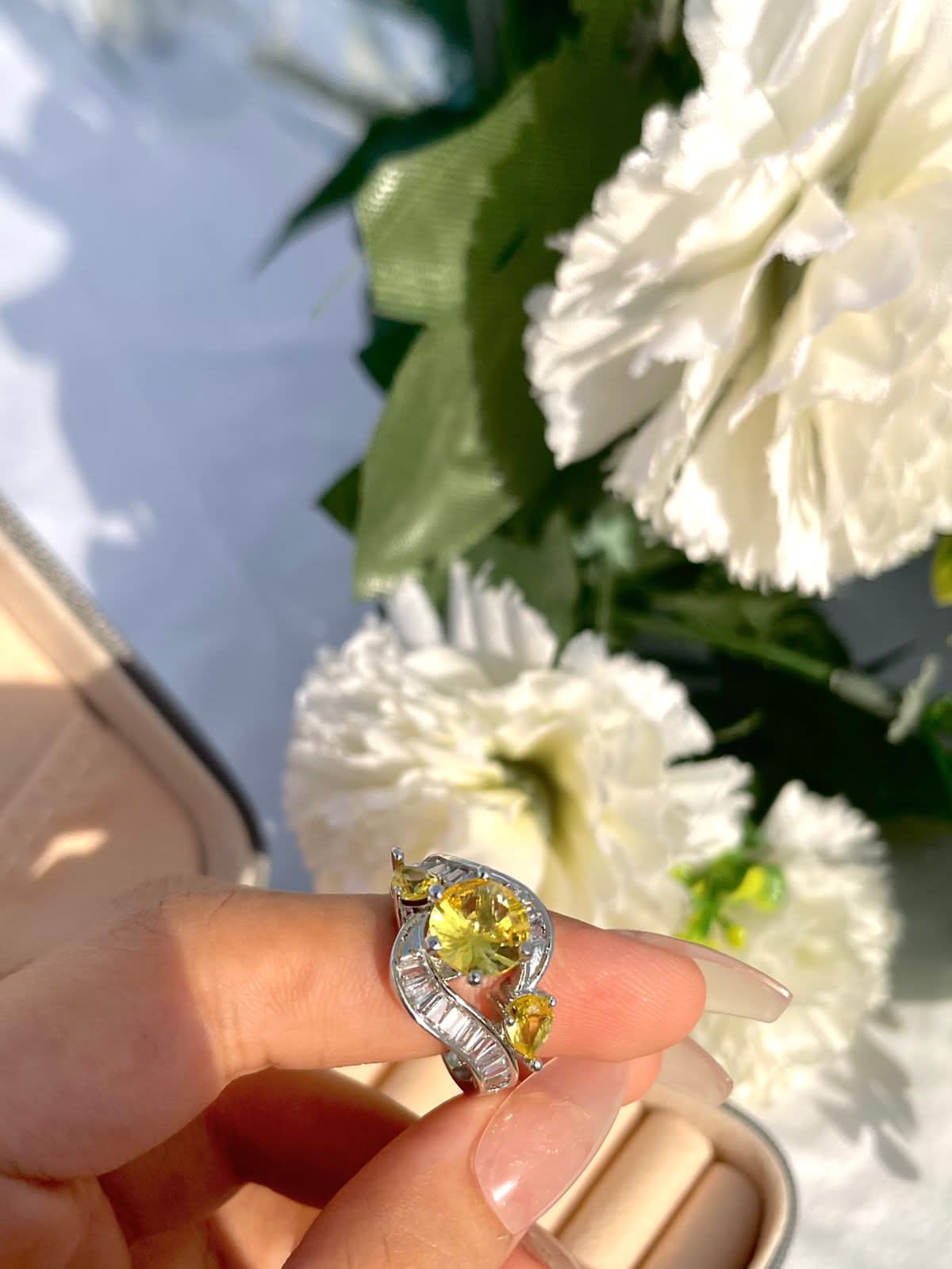 Stylish American diamond Zircon Ring - Crazy Women