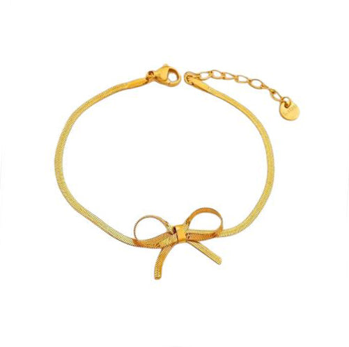 Elegant Gold Bow Bracelet for Women