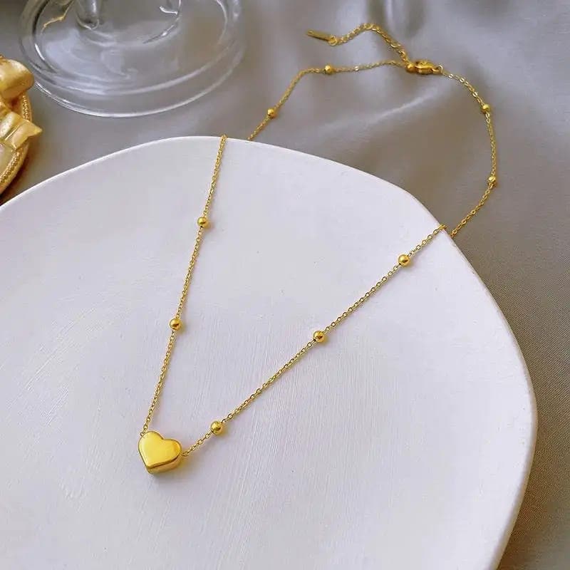 18 bangkot Gold Heart Pendant - Crazy Women