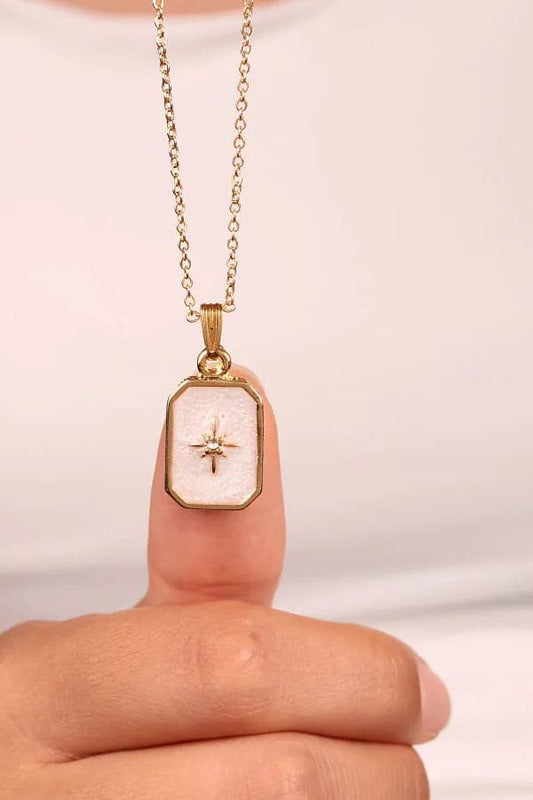 Steel Star Women Necklace Gold Plated