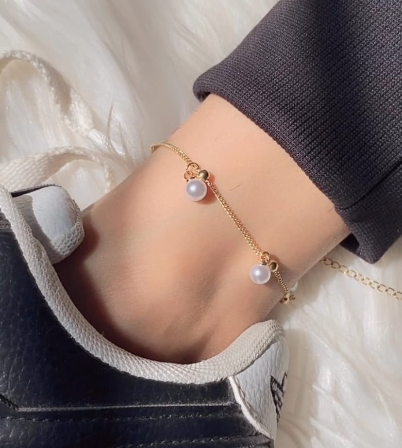 Pearl Anklet Stainless Steel