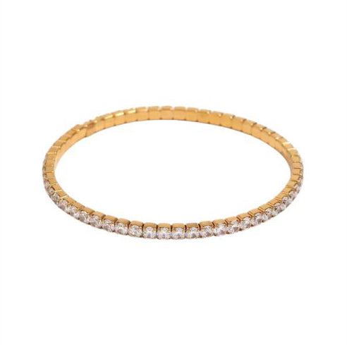 Elegant Golden Tennis Bracelet – Classic & Timeless Jewelry