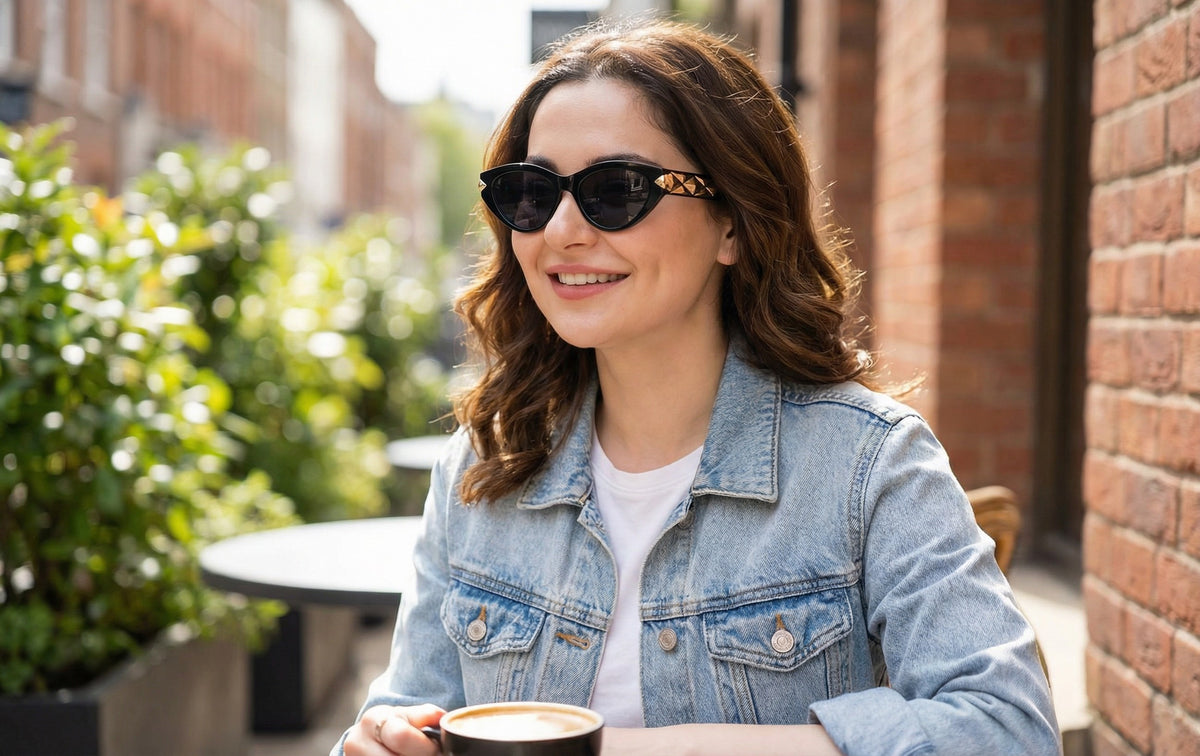 Louis Vuitton Cat Eye Black Sunglasses for Women – Luxury Designer Eyewear with Case