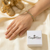 Elegant Two-Tone Braided Bracelet for Women