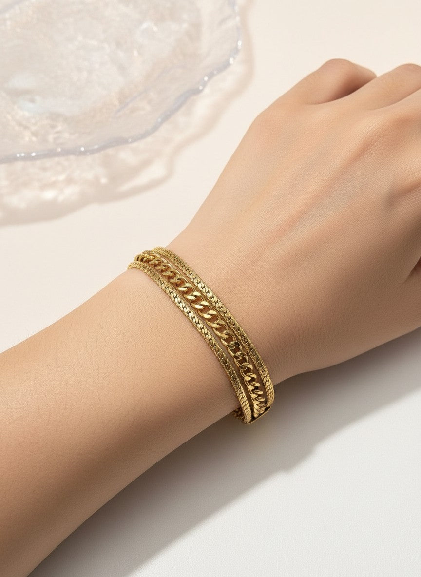 Elegant Gold Chain Bracelet for Women