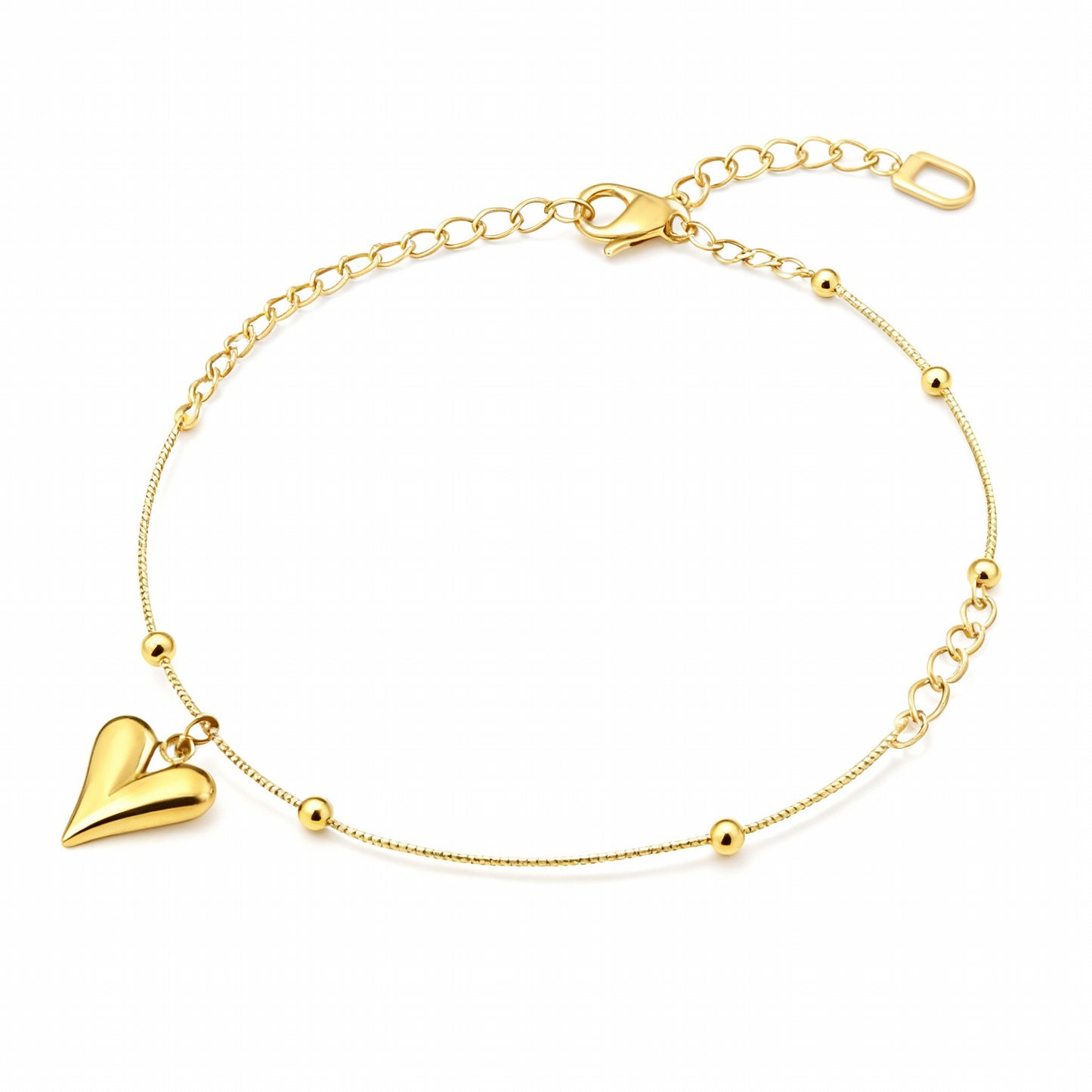 Gold Plated Heart shape bracelet